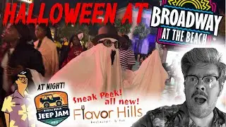 Halloween at Broadway at the Beach ft The Flavor Hills Preview and Jeep Jam at night