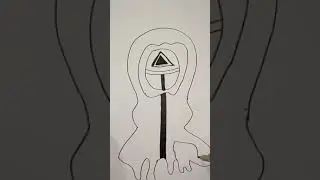 КАК НАРИСОВАТЬ ИГРА В КАЛЬМАРА/РИСУЕМ ОХРАННИКА ИЗ ИГРЫ В КАЛЬМАРА/РИСУЕМ ЛЕГКО И ПРОСТО  