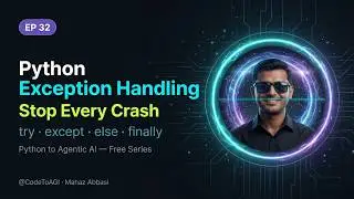 Python Exception Handling Tutorial: Fix Crashes with try, except & More (Beginners) | CodeToAGI