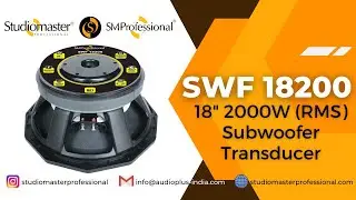 SWF 18200 - Powerful 4000W (MAX) / 2000W (RMS) 18" #Subwoofer Transducer for Massive Sub #Bass