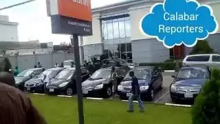 Nigerian Police and Army shooting each other in Calabar (Live)