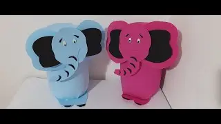 COFRINHO DE ELEFANTE FEITO COM POTE DE SUPLEMENTO OU POTE DE DOCE | PASSO A PASSO | REGINA ART'S