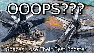 SpaceX's Loses Its Best Booster - 1058 - 19 Launches, 260 tons!