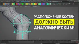 #rigtip Как правильно разместить кости для ног и спины в Autodesk Maya?