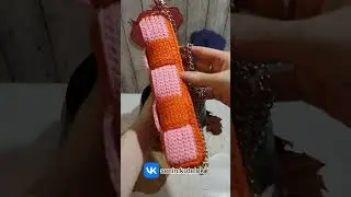 Яркая вязаная сумка из шнура 🍊🧶 