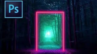 Glowing Light Effect Photoshop Tutorial ( Neon Light effect )