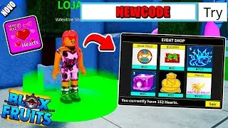 CORRE!! NOVO CÓDIGO E NOVO EVENTO DO DIA DOS NAMORADOS NO BLOX FRUITS (roblox)