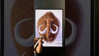 Mammoth drawing using grafa brushes 