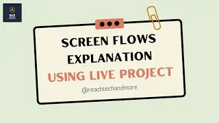 Screen Flows || Lightning Flow Builders || Example in Live Project || 