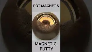 Timelapse of Magnetic Putty eating Pot Magnet #magnettricks