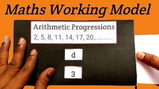 Maths Working Model on Arithmetic Progressions | Maths Working Model for class 10 | Maths Project