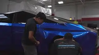 TESLA CYBERBEAST CANDY PAINT VINYL WRAP!? CYBERTRUCK WRAP/PPF/ TINT/ & DECALS...