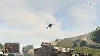 GTA V — Танковый обстрел полиции и приключения на военной базе.