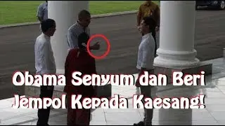 Suasana Penuh Persahabatan Jokowi Sekeluarga Sambut Kedatangan Obama di Istana Bogor.