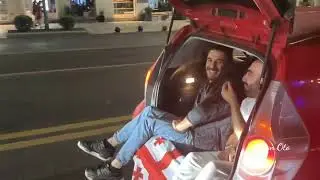Tbilisi's celebrate historic victory over Portugal all night.