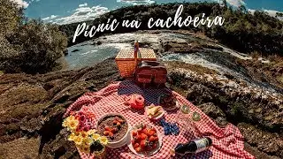 Picnic de aniversário na cachoeira