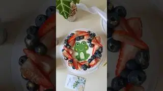 Торт с лягушкой 🐸#торт #новокузнецк #бенто #бентоторт #капкейки #тортнаденьрождения