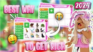 The BEST way to get RICH in ADOPT ME ! 😱 (Roblox 2024)