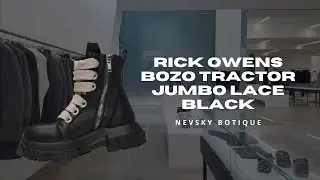 Rick Owens Bozo Tractor Jumbo Lace Black