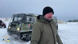 Финский составной вездеход Sisu. Обкатка по снегу