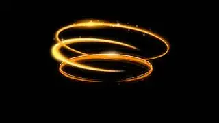 Yellow Ring Light Template | Black Screen Ring light effect | Green screen ring light effects