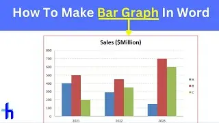 How to make bar graph or bar chart in Microsoft word