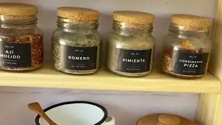Wooden Spice Rack | Wooden Shelf | Kitchen Organization idea | Kitchen Shelves Jar Shelf