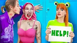 Poor Girl in a Fancy Vampire School! How to Become a Vampire!