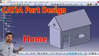 Catia Part Design | Catia Home Making | Learn Catia Designing How to Design House Catia Mech20 Tech