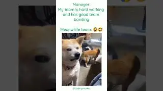 My manager hyping about our team bonding😂🤣😬😁