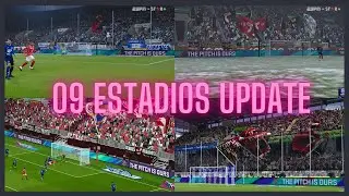 DESCARGA 9 stadium WAVING FLAGS Bundesliga PES licenciado 2024 PES 2021 & FOOTBALL LIFE