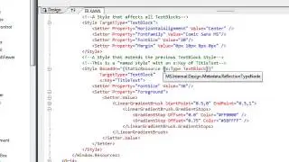 C# Edge 305   WPF31   accessing the named Style from WPF code