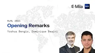 MoML 2023: Opening Remarks | Yoshua Bengio & Dominique Beaini