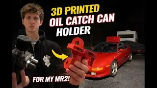 3D Printed Oil Catch Can Holder. (MR2 Turbo)