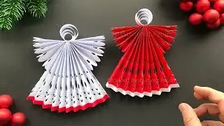 Make an easy Paper Angel - Christmas tree decorations