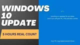 Windows 10 Update Screen REAL COUNT 5 hours 4K Resolution