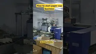 How to start disposable paper cup bowl making business small worker for cup plate #business #shorts