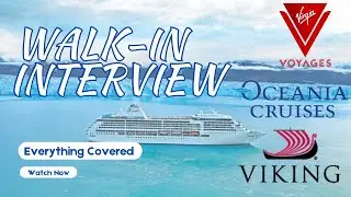 Cruise Job Walk In Interview