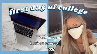 FIRST DAY OF COLLEGE VLOG (in person) 2020!
