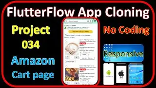 FlutterFlow App Cloning |Amazon Cart page | flutterflow app development Pr_034