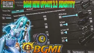NEW UPDATE 3.3 !!, 😱 BEST SENSITIVITYCODE+CONTROL SETTINGS BGMI/PUBGMOBILE BGMI AFTERUPDATE 3.3