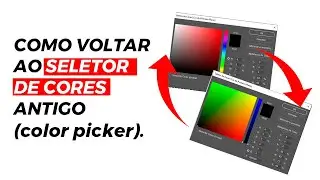 Photoshop  2020 Como voltar ao seletor de cores antigo (color picker).