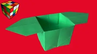 How to make a box of paper. Capsule origami with her hands. Origami.