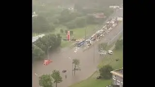 Москва, ливень - Проспект Вернадского. 28 июня 2021