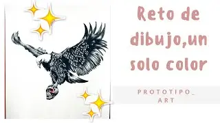 Reto de dibujo, solo 1 color