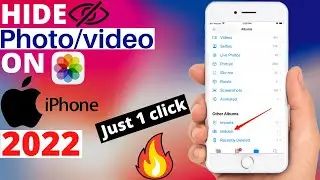 how to hide photos and videos on iPhone 2022 ||  hide photos on ios 15 || hide photos on iPhone 6s
