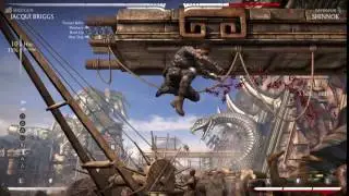 Mortal Kombat X Jacqui Briggs Shotgun 41% combo
