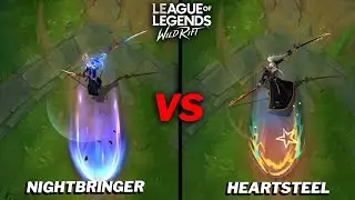 Yone Heartsteel VS Nightbringer Skin Comparison Wild Rift