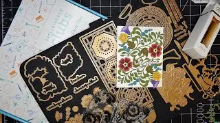 Spellbinders November 2022 Club Kits Unboxing! Small Die, Embossing Folder & Clear Stamp Tutorial!