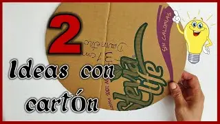 2 PRECIOSAS IDEAS REUTILIZANDO CARTÓN / Manualidades con reciclaje 2024 / Cardboard crafts